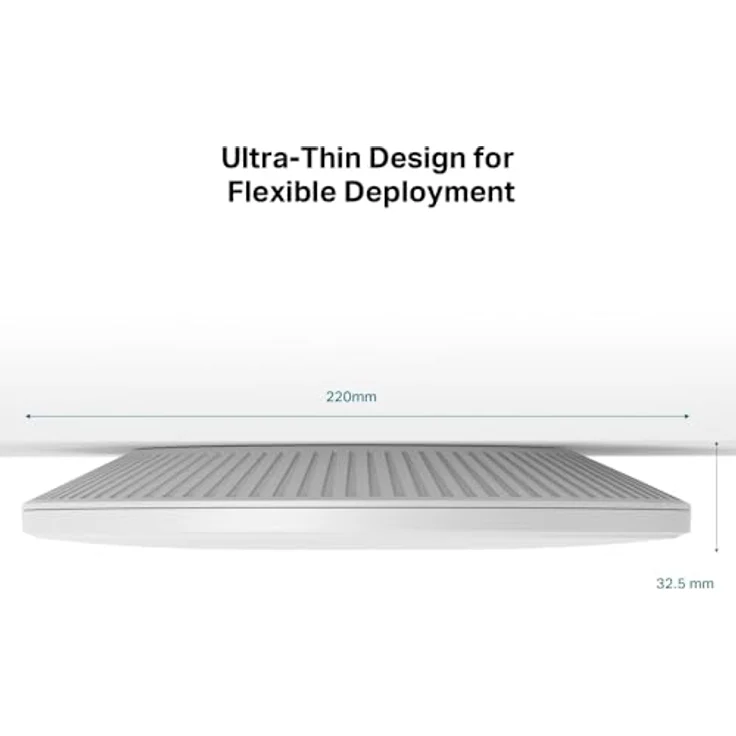 TP-Link EAP773 Wi-Fi 7 Access Point BE9300, Tri-Band, 10 Gigabit Port, Omada SDN, VLAN, bis zu 24 SSIDs, Stromversorgung über 802.3at PoE – Bild 5
