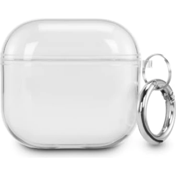 Hama Kopfhörer-Schutzhülle "Always Clear" für Ladecase Apple AirPods 4, transparent, kratzfest, rutschhemmend, Anti-Gelbstich – Bild 2