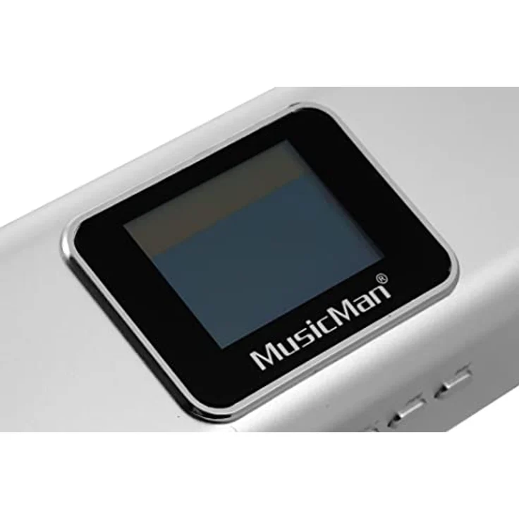 Musicman MA Soundstation Stereo-Lautsprecher mit integriertem Akku und LCD Display (MP3 Player, Radio, MicroSD Kartenslot,USB Steckplatz) silber – Bild 2