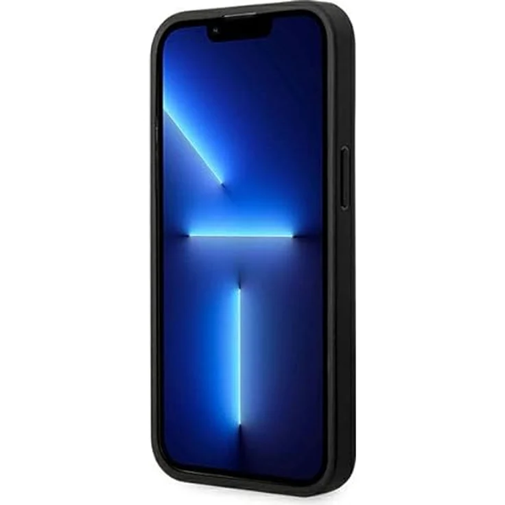 Etui BMW BMHMP14L22PTDK Hülle für iPhone 14 Pro 6,1" schwarz/Black Leather Stamp Tricolor – Bild 5