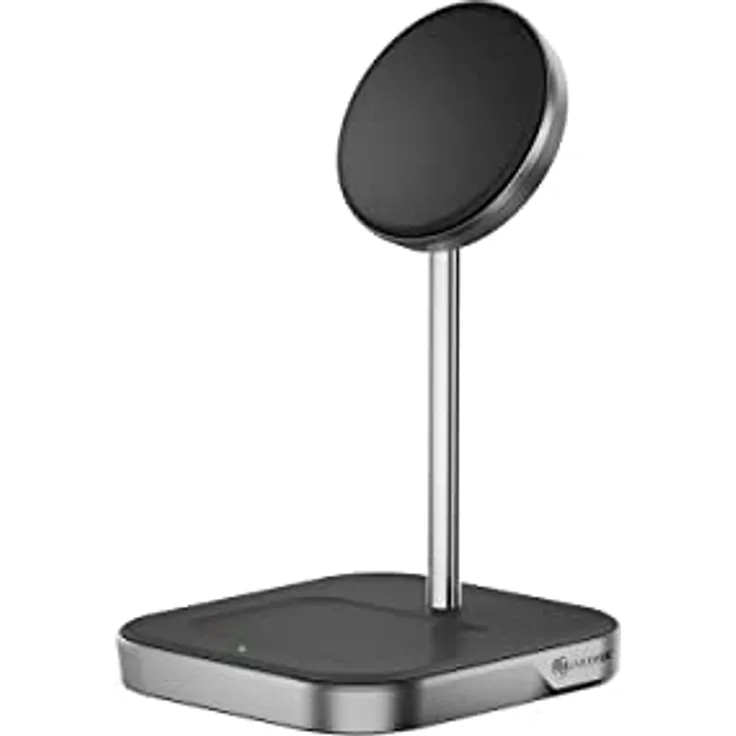 ALOGIC MagSpeed 2-in-1-Wireless-Ladestation, Mag-Safe-kompatibel für iPhone 12/iPhone 13-Serie & AirPods-Hülle mit kabelloser Ladefunktion, LED-Anzeige, Zertifizierte Sicherheit.