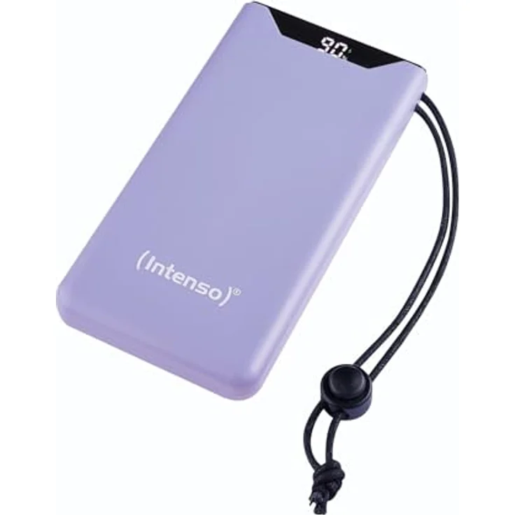 Intenso Powerbank F10000, externer Akku mit PD (20W) & QC (18W), USB-C und USB-A Anschluss, 10000mAh, Lila – Bild 1