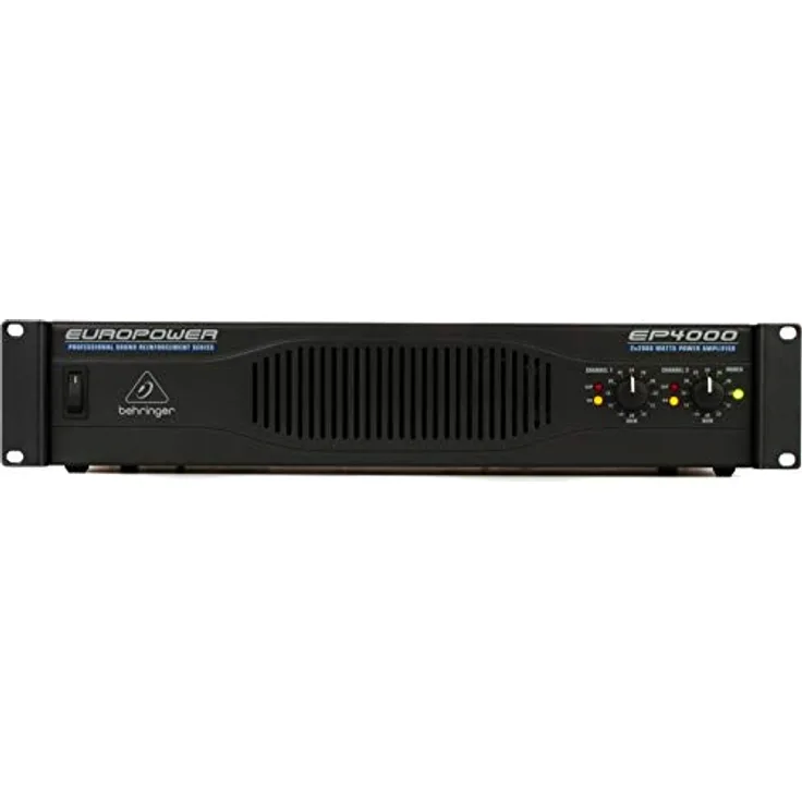 Behringer EUROPOWER EP4000 Professioneller 4.000-Watt-Stereo-Leistungsverstärker mit ATR-Technologie (Accelerated Transient Response).