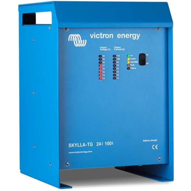 Victron Energy Bleiakku-Ladegerät Skylla-TG 24/50, Mikroprozessor-gesteuert mit 50A Ladestrom undTemperaturkompensation – Bild 1