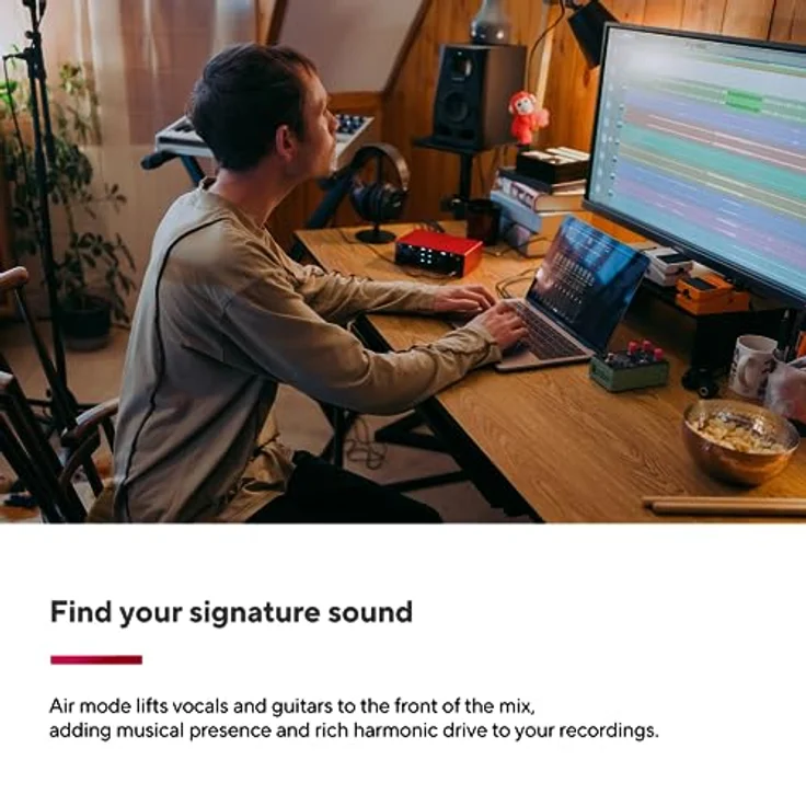 Focusrite Scarlett 4i4 4. Gen USB-Audio-Interface für Musiker, Songwriter, Gitarristen und Content Creators in HiFi-Studioqualität – Bild 5