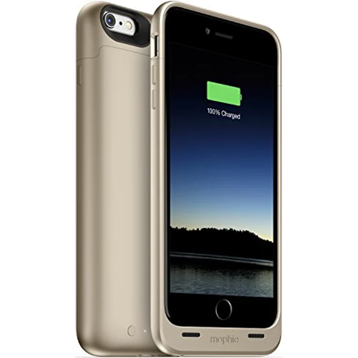 Mophie Juice Pack Rechargeable External Battery Case (2,600mAh) für Apple iPhone 6 Plus, Gold, verlängert Nutzungsdauer, mit LED-Anzeigen – Bild 3