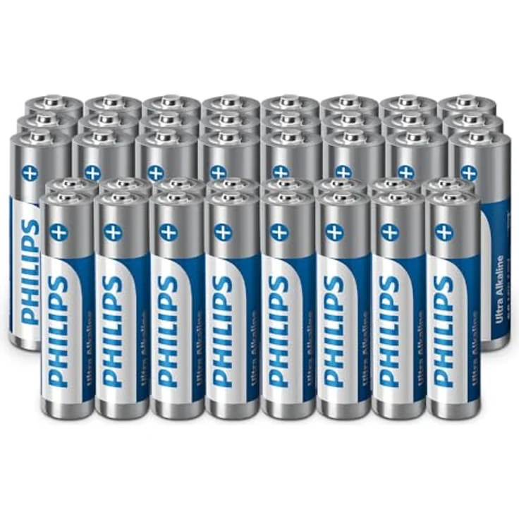 Philips Ultra Alkali AA-/AAA-Batterien, Kombipackung mit 24 AA und 16 AAA, auslaufsicher und umweltfreundlich, 40 Stück – Bild 1