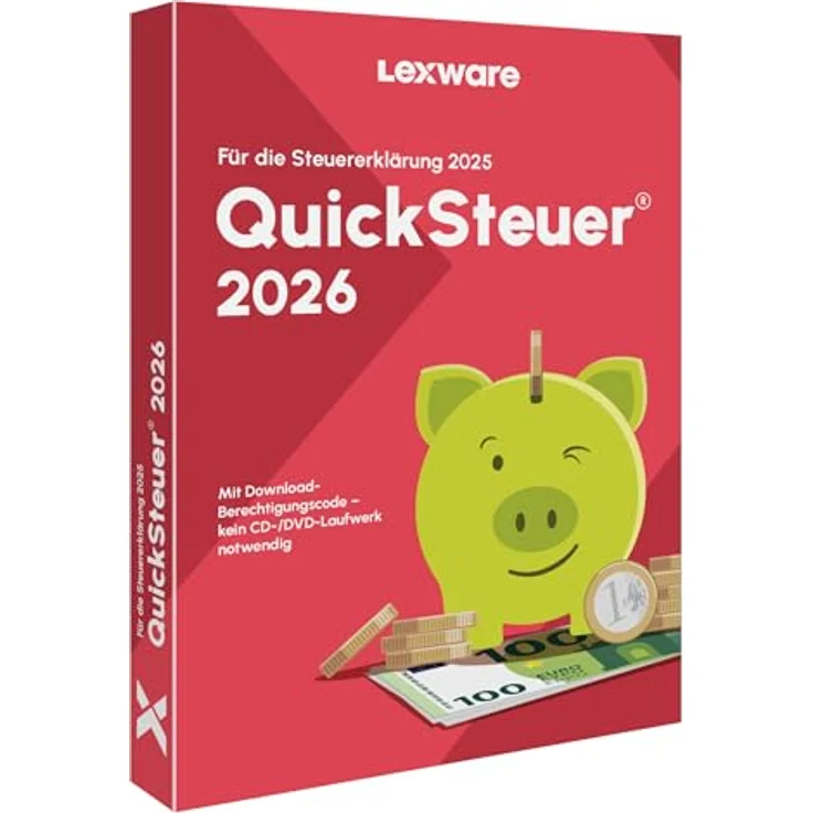 Haufe-Lexware QuickSteuer 2026 Minibox, Steuersoftware für private und gewerbliche Steuererklärung, inkl. Belegmanager und Elster-Assistent für Windows 10/11 – Bild 1