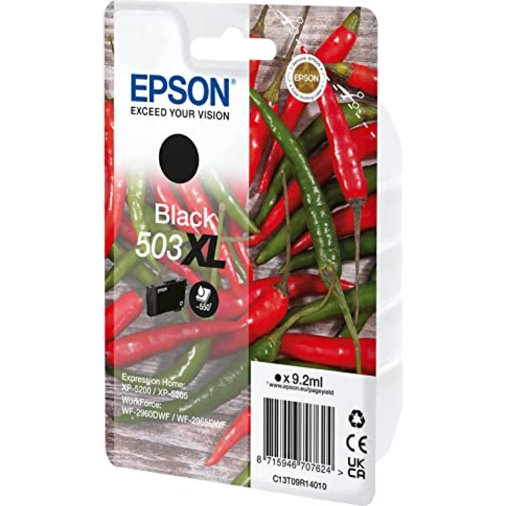 Epson Original 503XL Tinte Chili Singlepack schwarz XL, XP-5200 XP-5205 WF-2960DWF WF-2965DWF, ReadyPrint Flex-Tintentarife – Bild 2