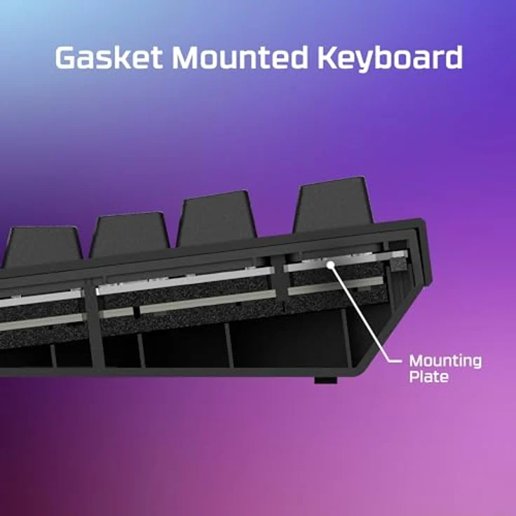 HyperX Alloy Rise 75 Gaming-Tastatur, mechanische Switches, RGB-Beleuchtung, schwarz – Bild 6