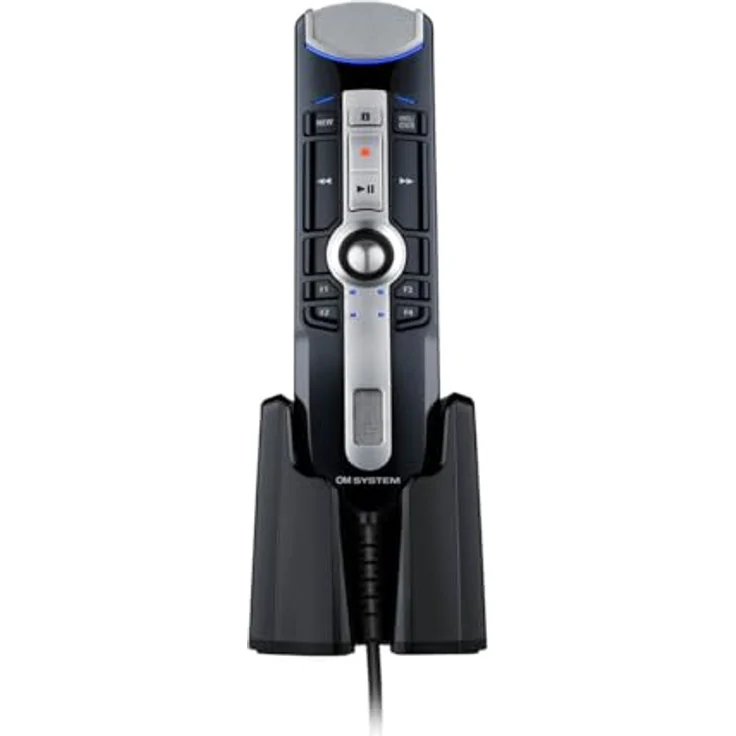 Olympus OM SYSTEM RecMic RM-4010N USB-Diktiermikrofon | optimiert für Spracherkennung und Diktieren, inkl. Mikrofonständer | Trackball | Beamforming-Technologie | Tasten frei konfigurierbar – Bild 2