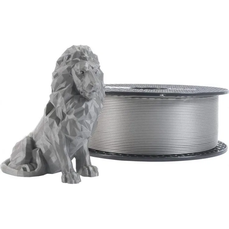Prusa Prusament PLA Galaxy Silver 1kg, 3D Filament 1.75 mm, Silber, Grau, hohe Schichthöhe von 50 Mikrometer