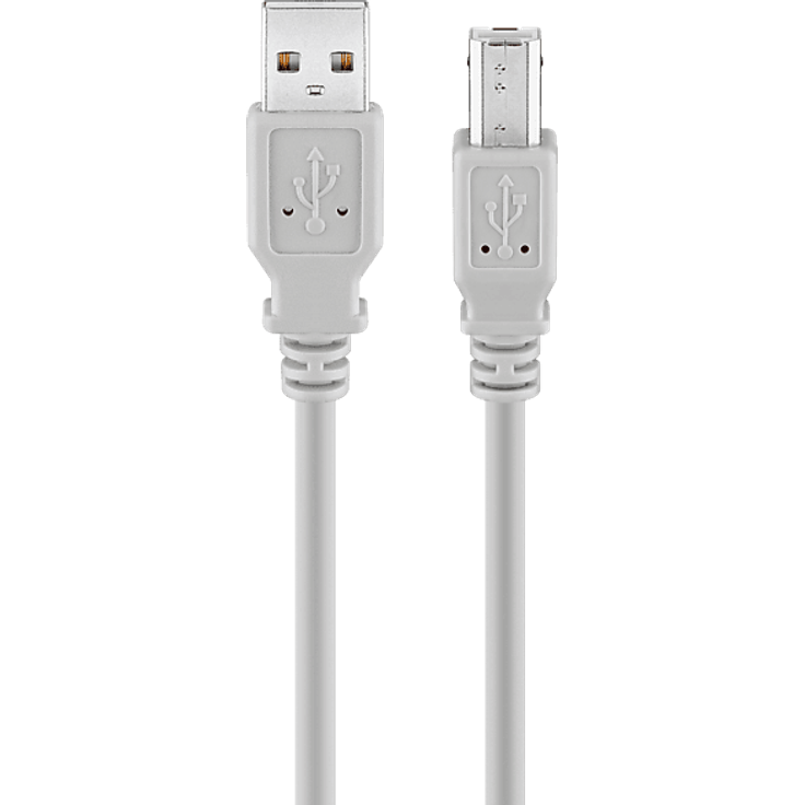 ISY IUB 1015 USB-A auf USB-B Kabel, 1,5 m, flexibles Verbindungskabel für Drucker und Scanner