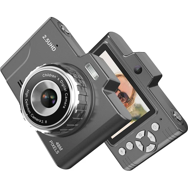 Lixada Tragbare Kinderkamera H8, 48 MP, 1080P HD mit 8-fachem optischen Zoom, 2,8 Zoll TFT-Bildschirm, unterstützt 32 GB TF-Karte, in Rosa/Schwarz/Blau/Lila