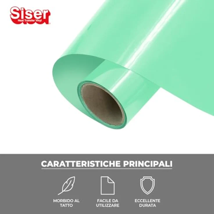Siser Transferfolie Schnittbreite 30cm, PVC-frei für Nylon und schwierige Materialien, mint – Bild 2