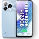 UMIDIGI A15T NFC Smartphone (2024) 16+128GB, MediaTek Helio G95, Dreifachkamera 64+8+2MP, Frontkamera 16MP, Display 6,7 Zoll HD+, 5000 mAh, Android 13, 4G Dual-SIM/Gesichtsentriegelung/GPS-Blau