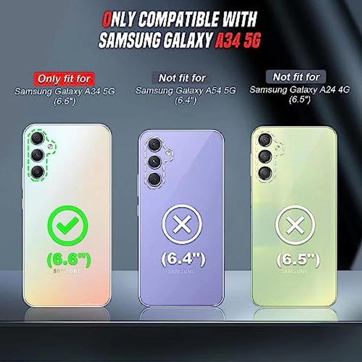 LeYi Handyhülle für Samsung Galaxy A34 5G, TPU Silikon Hülle mit Herz Muster, Stoßfest, inkl. 2 Schutzfolien, Rosa – Bild 2