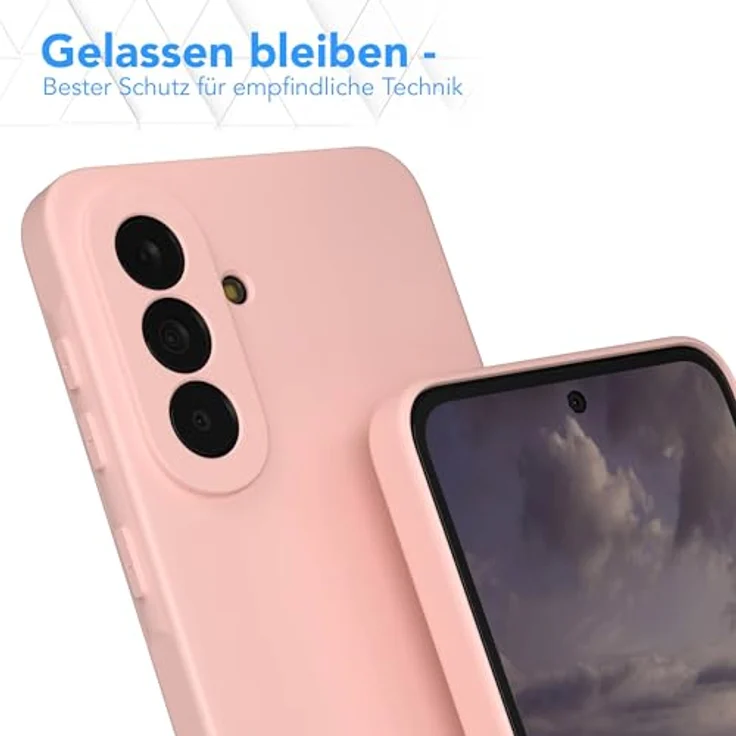 EAZY CASE Silikonhülle für Galaxy A37, stoßfeste Schutzhülle in Pastell Altrosa mit Kameraschutz, dünn und kratzresistent, kompatibel mit kabellosem Laden – Bild 4