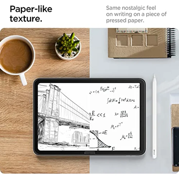 Spigen PaperTouch Pro Schutzfolie kompatibel mit iPad 10. Generation (2022), 10.9 Zoll, Papier Textur, Matt, Installationshilfe – Bild 3