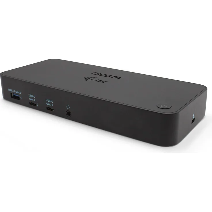 DICOTA D31951 - Laptop-Dockingstation - USB Typ-C - Schwarz - 10 Gbit/s