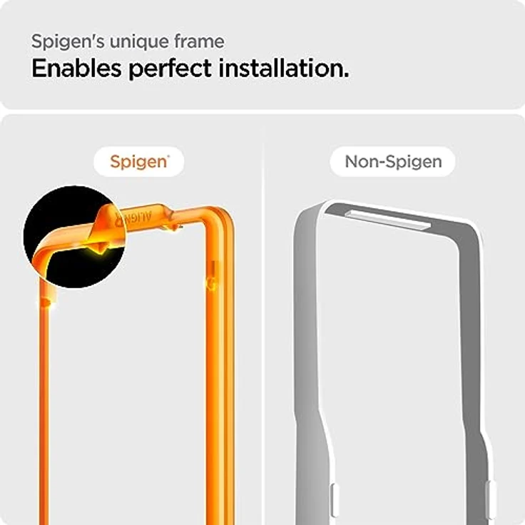 Spigen AlignMaster Schutzfolie kompatibel mit Nothing Phone (2), 2 Stück, Kratzfest, 9H Härte Folie – Bild 4