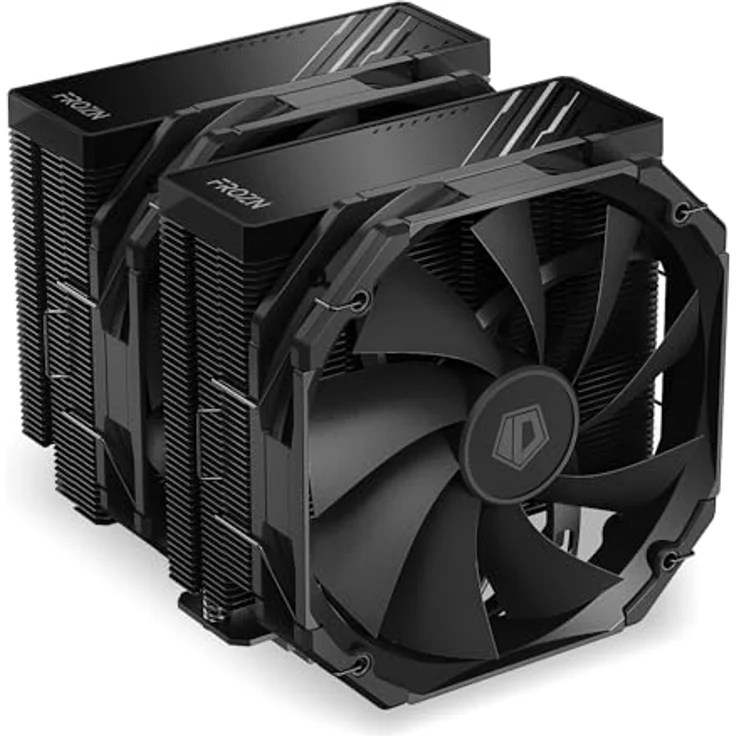 ID-Cooling FROZN A720 BLACK, CPU Luftkühler mit max. 33 dBA, kompatibel mit LGA 2011/1200/1150/2066, schwarzes Design – Bild 1