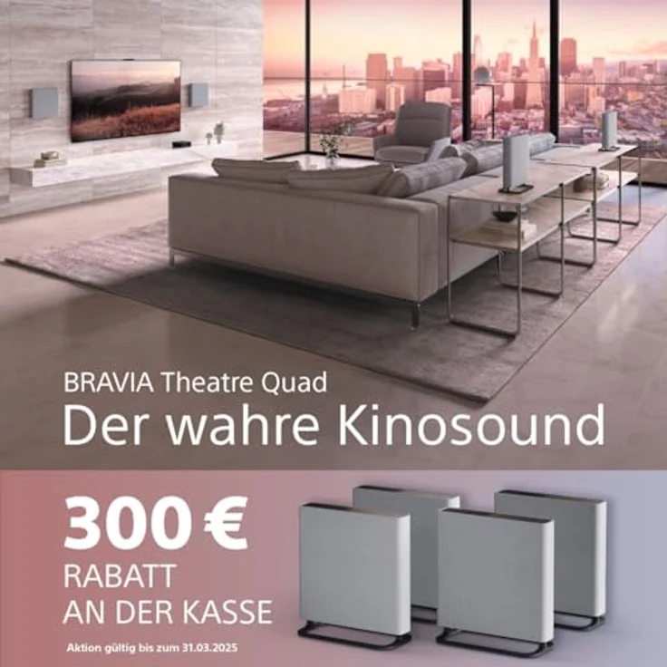 Sony BRAVIA Theatre Quad - Dolby Atmos, Heimkino 4 Lautsprechersystem für TV, Wi-Fi, Bluetooth, 360 Spatial Sound Mapping, Modell 2024 – Bild 2