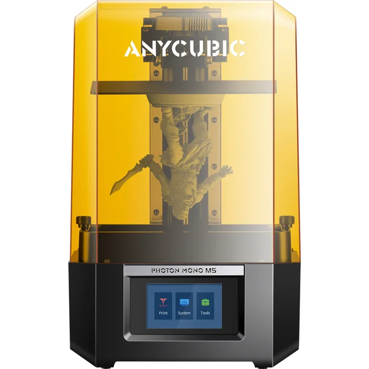 Anycubic 3D-Drucker Photon Mono M5, Harzdrucker mit 12K Auflösung, 10,1-Zoll-Monochrom-LCD-Bildschirm, Lasergravierter Bauplattform und Anycubic-App