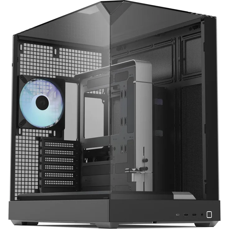 APNX V2 (ATX, mATX, Mini-ITX), PC Gehäuse, Schwarz