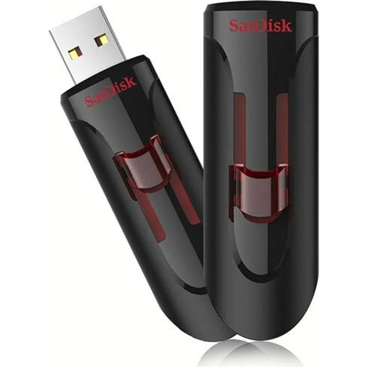 Sandisk Ufm 64GB USB Cruzer Glide 3.0 64GB USB 3.0 (3.1 Gen 1) USB-Anschluss Typ A USB-Stick - USB-Sticks (64 GB, 3.0 (3.1 Gen 1), USB-Anschluss Typ A, Dia, Schwarz, Rot) – Bild 7