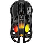 GravaStar Mercury M2 Kabellose Gaming-Maus mit optischem Sensor, 26.000 DPI, 79g leicht, Schwarz