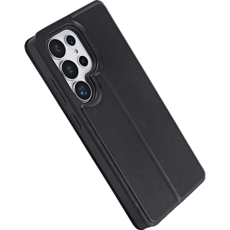 ISY ISC-3150 Bookcover für Samsung Galaxy S25 Ultra, 2-in-1 Wallet-Design, Schwarz