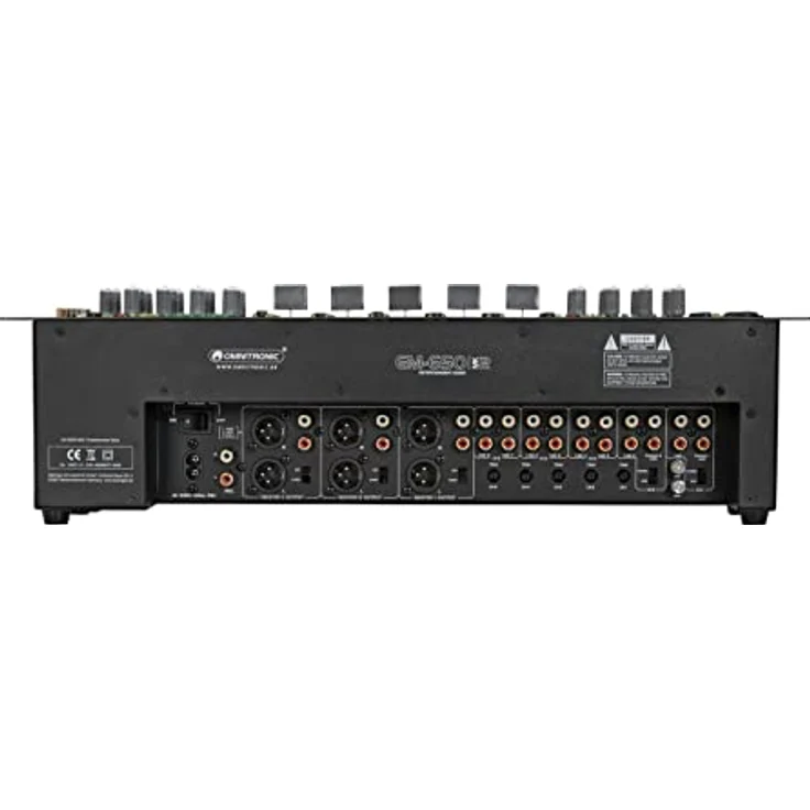Omnitronic EM-650B MK2 Entertainment-Mixer, robustes Mischpult mit sieben Kanälen für Studio- und Live-Anwendungen – Bild 6