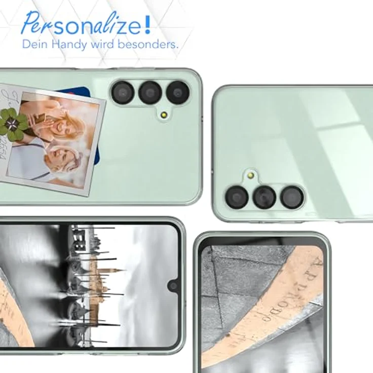 EAZY CASE Hülle für Samsung Galaxy A16 5G, Ultra dünnes Slimcover, klare Silikon Schutzhülle mit Air Protect und Kameraschutz, transparent – Bild 5