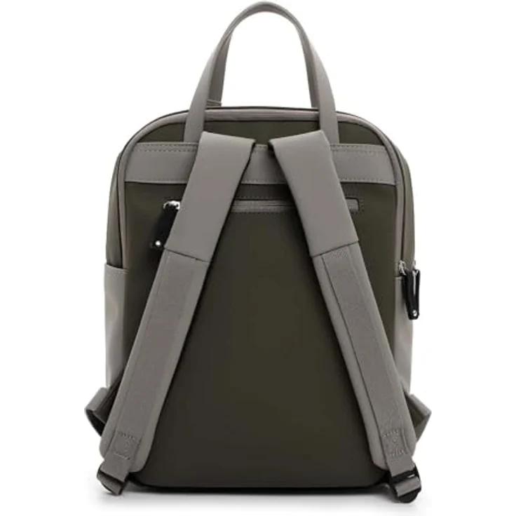 Tamaris Gianna Cityrucksack M, eleganter Rucksack für Laptop und Utensilien, Oliv, 26 x 38 x 15 cm – Bild 3