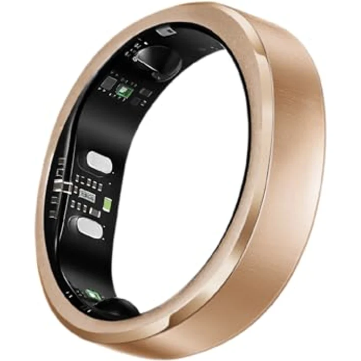 RingConn Gen 3, Smart Ring mit Gefäßtrend-Analyse und haptischen Vibrationen, Schwarz – Bild 1