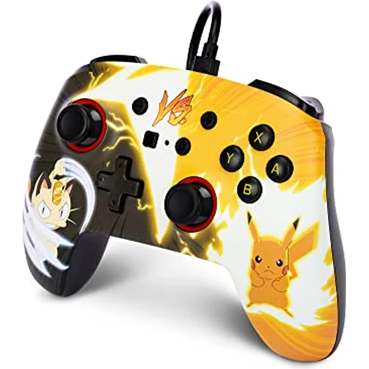 PowerA Verbesserter kabelgebundener Controller von PowerA für Nintendo Switch – Pokémon: Pikachu vs. Meowth – Bild 5