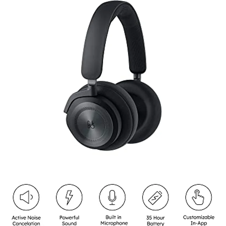 Bang & Olufsen Beoplay HX - Kabellose Bluetooth Over-Ear Kopfhörer mit Active Noise Cancelling und Mikrofon, Black Anthracite – Bild 2