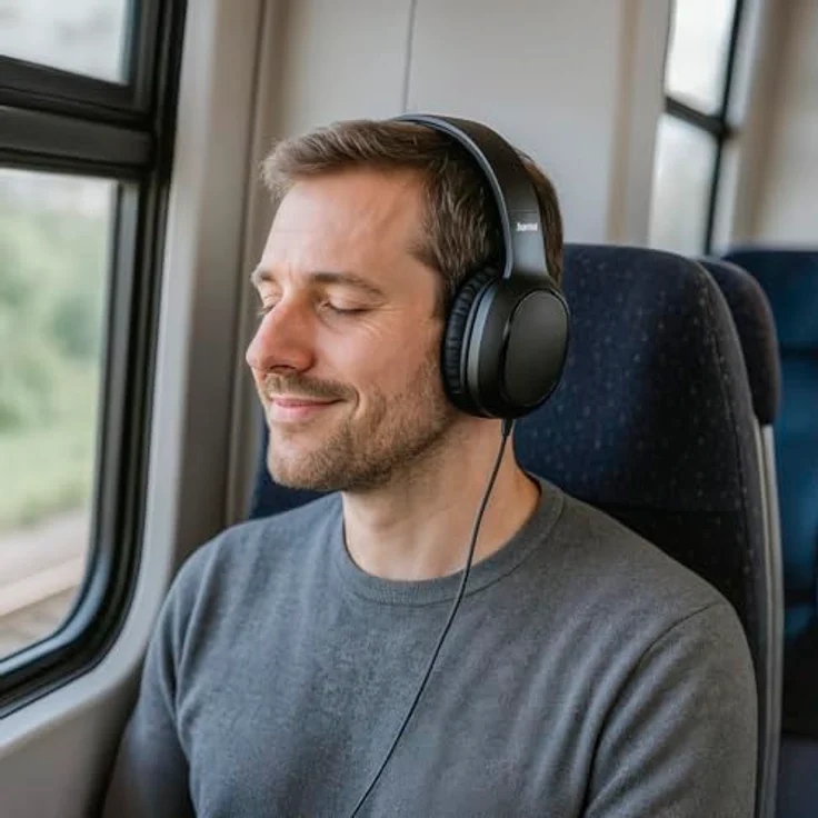 Hama 221814 Fun C Ohraufliegender Kopfhörer Kabelgebunden, Schwarz, USB-C-Stecker, Frequenzbereich 20 Hz - 20 kHz, 140 g – Bild 4