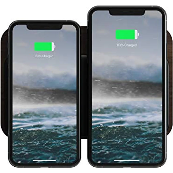 Nomad Base Station, Wallnuss-Edition, für iPhone/AirPods, USB-C/USB-A, holz – Bild 2