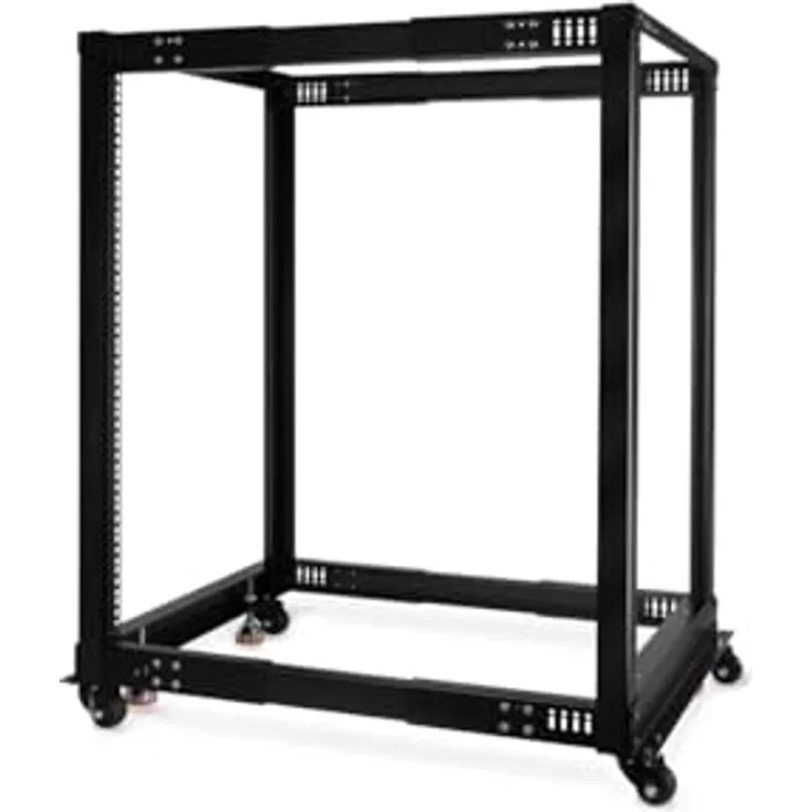 Alphacool 13737 ES 19" Open Frame Serverrack 18HE Verstellbare Tiefe Server Rack Gehäuse