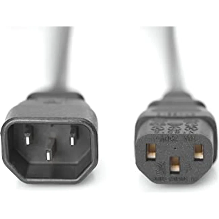 ASSMANN Verlängerung für Netzanschluss-, Kaltgerätekabel, EU Version, C14 auf C13, Stecker-Buchse, H05VV-F3G, 0.75 mm², Länge 1.8 m – Bild 2