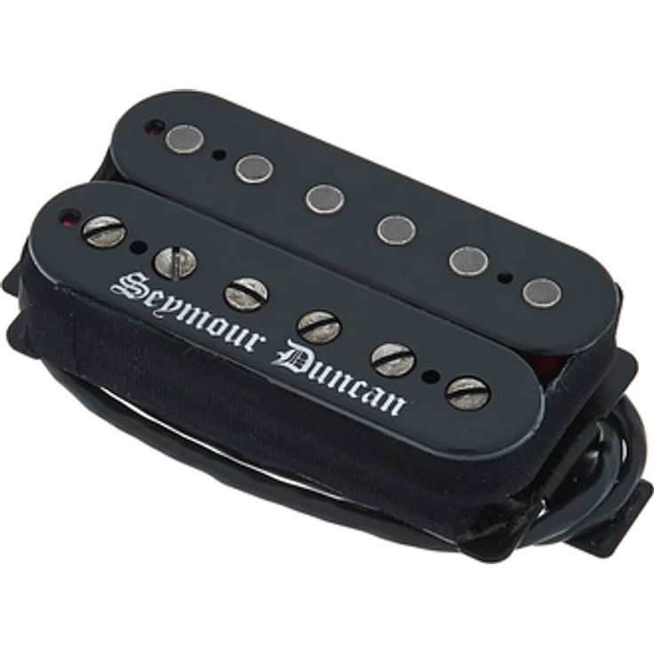 Seymour Duncan Black Winter Bridge, Humbucker Tonabnehmer für E-Gitarre, schwarz, für Black Metal und Death Metal, hohe Ausgangsleistung, Dual Coil, Keramik Magnet