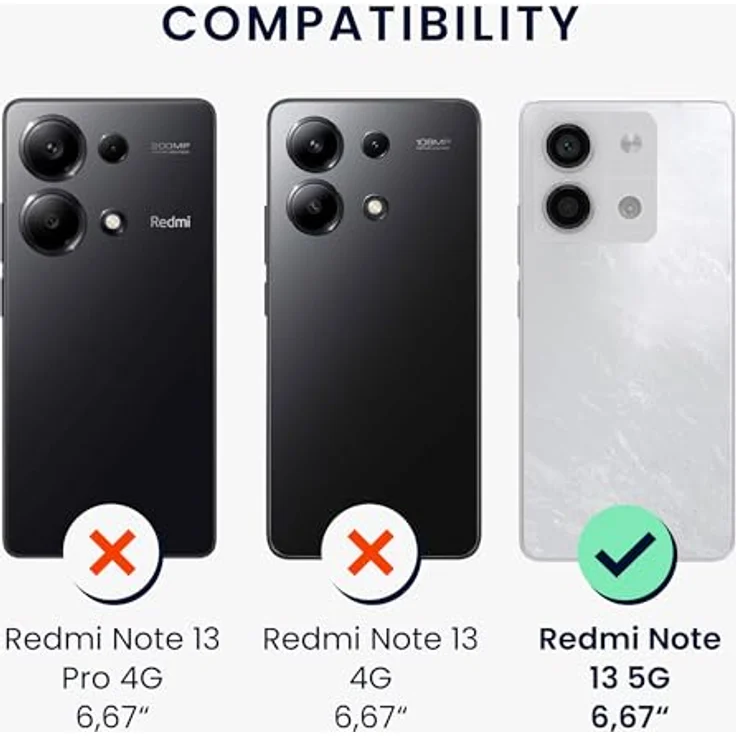 kwmobile Case für Xiaomi Redmi Note 13 5G, Silikon Schutzhülle metallisch schimmernd in Metallic Lavendel, flexibel und rutschfest – Bild 2