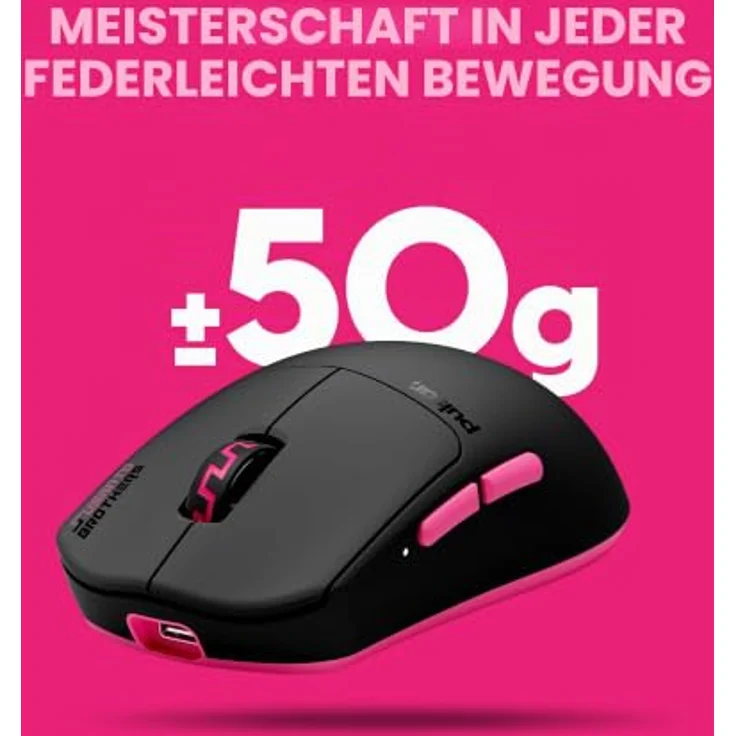 Pulsar [Pro Series] Susanto-X - Wireless Gaming Maus mit Pulsar XS-1 Sensor, 32000 DPI, 8000 Hz Polling Rate, 50 g, Schwarz – Bild 3