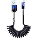 Joyroom S-a51 USB-A zu USB-C Kabel, 1.5m, 60W Schnellladung, flexibel, schwarz