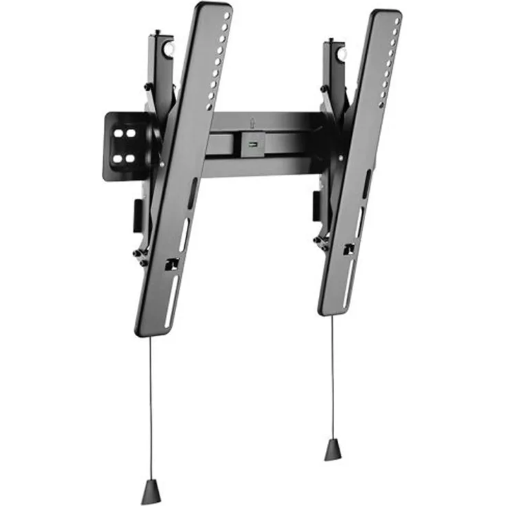 Hagor BL Superslim Tilt 400 (55 Zoll) TV Wandhalterung, Schwarz mit exakter Feinjustage der Höhe, 12° Neigung, und abnehmbarer Wasserwaage