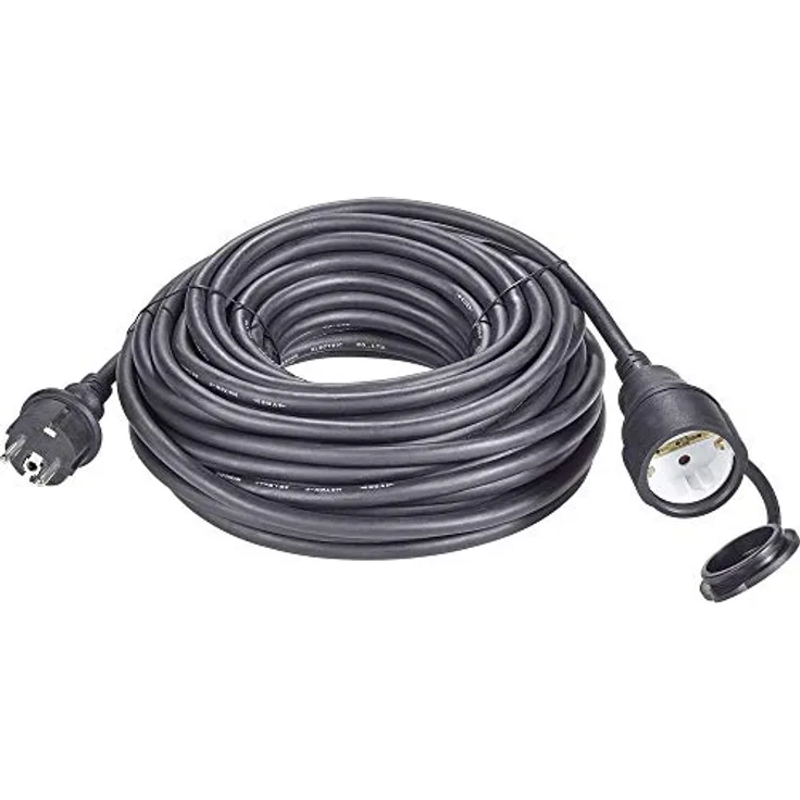 Renkforce 1373173 Strom Verlängerungskabel 16A Schwarz 20.00m