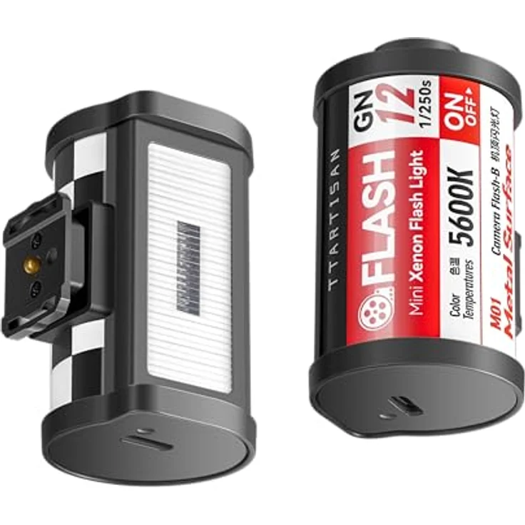 TTARTISAN Mini-Blitz M01, wiederaufladbarer Xenon-Kamerablitz mit 5600 K Tageslichtausgleich für vielseitige Fotografie – Bild 1