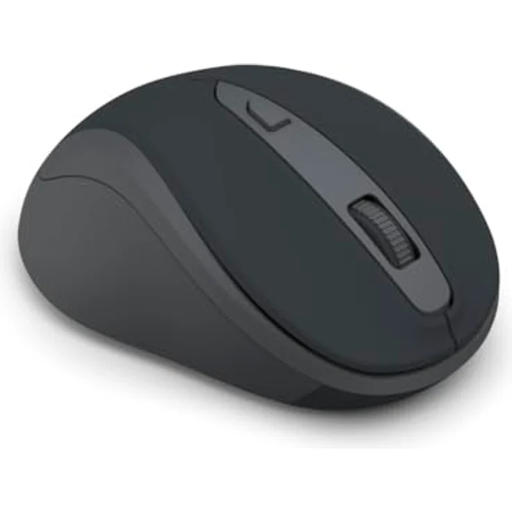 Hama WM-400 Funkmaus, ergonomisch, optisch, 1600 DPI, 6 Tasten, geräuschlos, schwarz – Bild 5